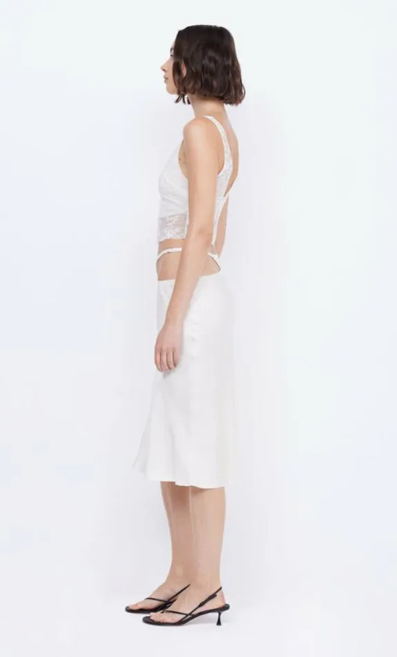 Sleeveless Shop Bec Bridge Santal Cropped Top Ivory