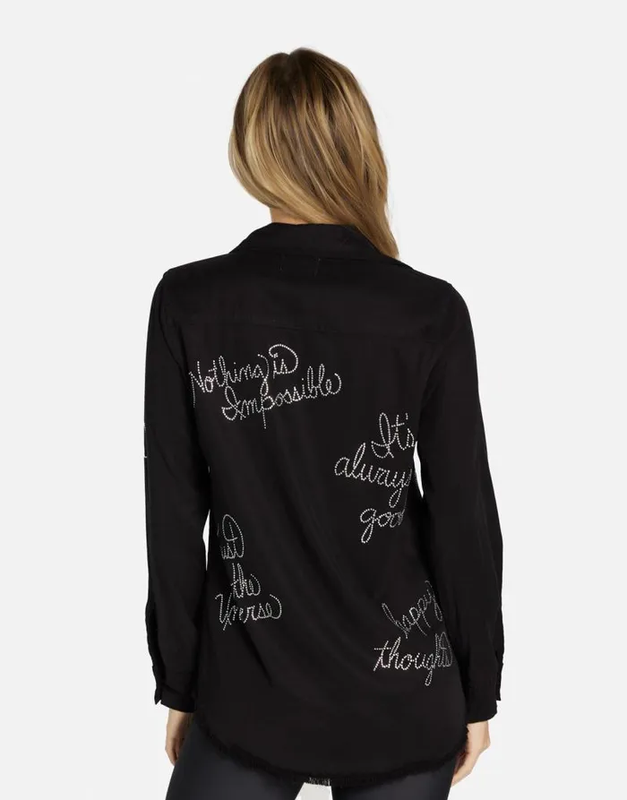 Sloane Crystal Affirmations Black Women Lauren Moshi Long Sleeve