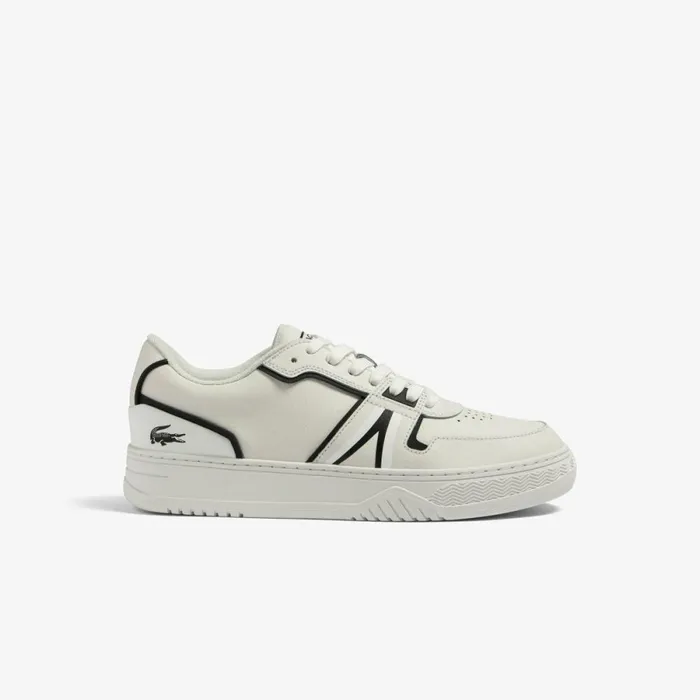 Sneakers Men Lacoste Men039s L001 Baseline Leather Sneakers Whiteblack 147