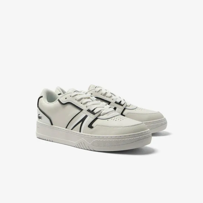 Sneakers Men Lacoste Men039s L001 Baseline Leather Sneakers Whiteblack 147