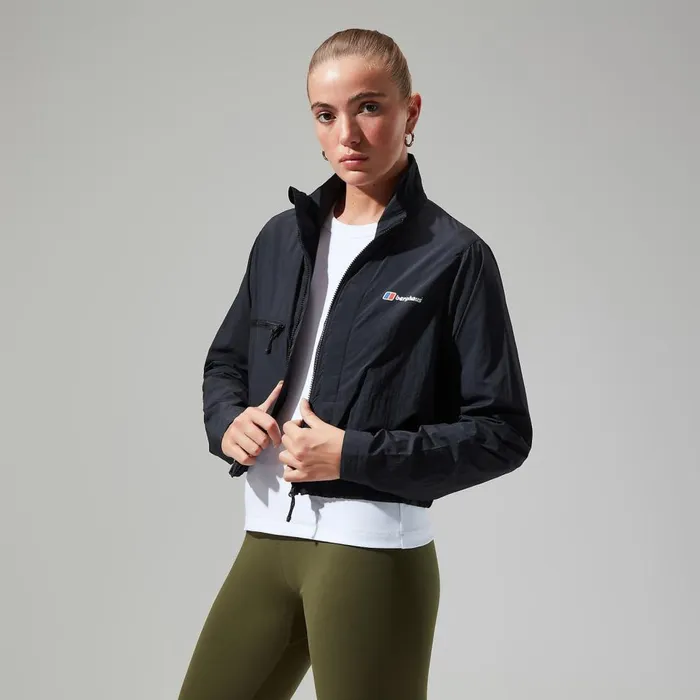 Softshells Women Berghaus Urban Cropped Coord Wind Jacket 8211 Black
