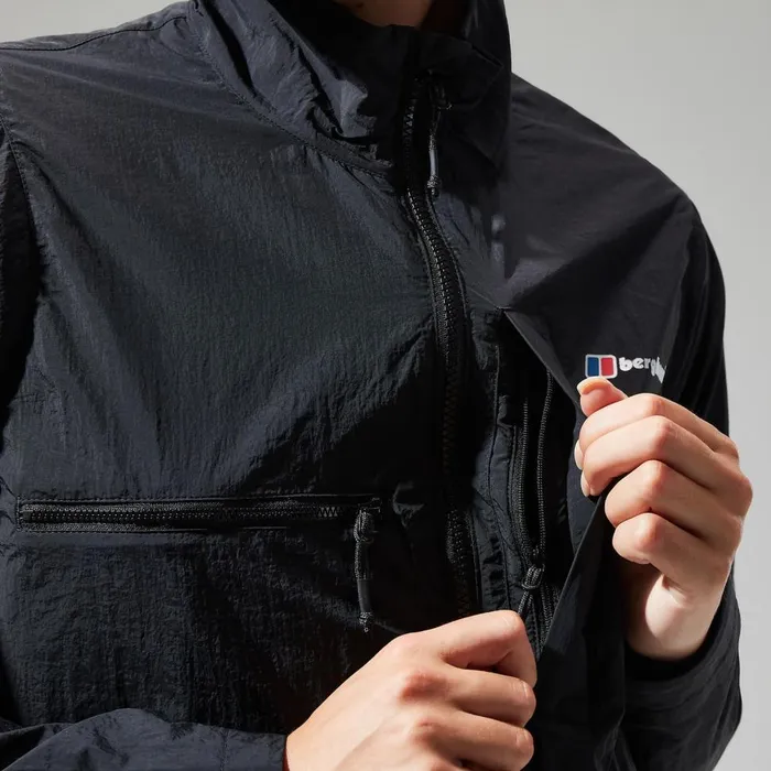 Softshells Women Berghaus Urban Cropped Coord Wind Jacket 8211 Black