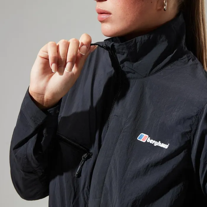 Softshells Women Berghaus Urban Cropped Coord Wind Jacket 8211 Black