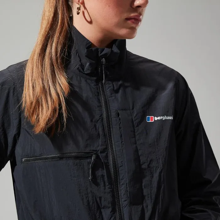 Softshells Women Berghaus Urban Cropped Coord Wind Jacket 8211 Black