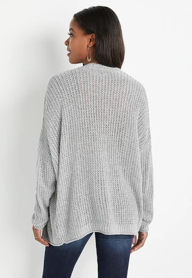 Solid Oversized Lounge Cardigan Women Maurices Tops