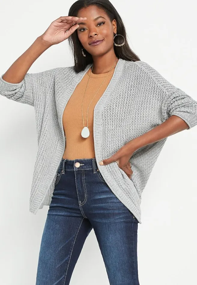 Solid Oversized Lounge Cardigan Women Maurices Tops