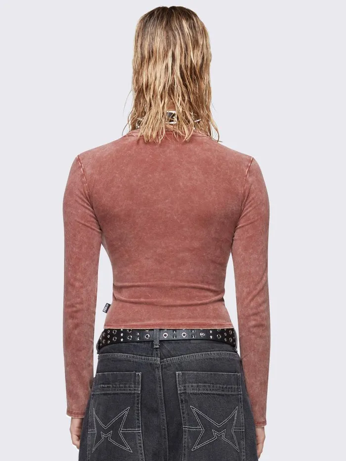 Soul Of Shadows Washed Top Women Minga London Tops and TShirts