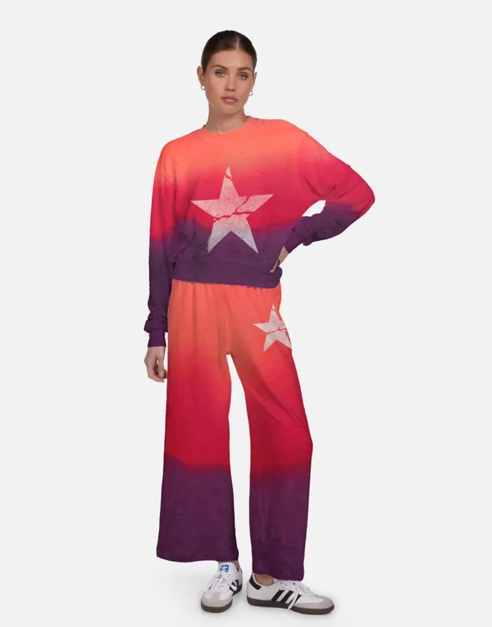 Spalding Cracked Star Malibu Skies Women Lauren Moshi Long Sleeve