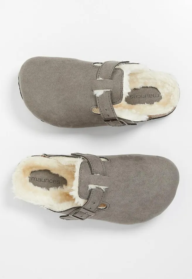 Stella Faux Fur Slipper Clog Women Maurices Flats and Sneakers