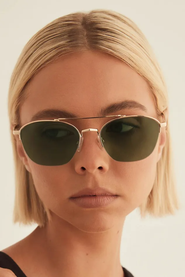 Sunglasses The Shayk 8211 Green Gold Green Gold petalandpup Women