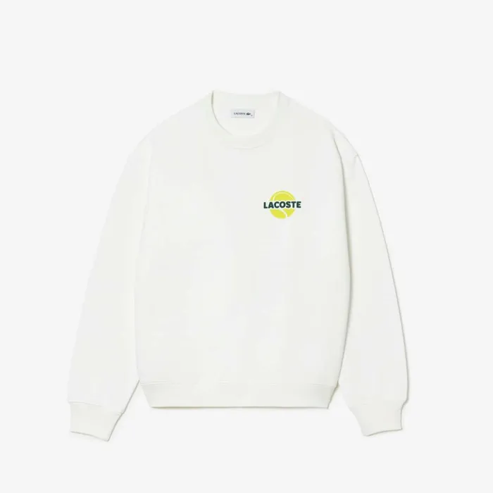 Sweaters and Sweatshirts Women Lacoste Women039s Oversized Fleece Tennis Ball Sweatshirt White 70v Sweaters and Sweatshirts Women Lacoste Women039s Oversized Fleece Tennis Ball Sweatshirt White 70v