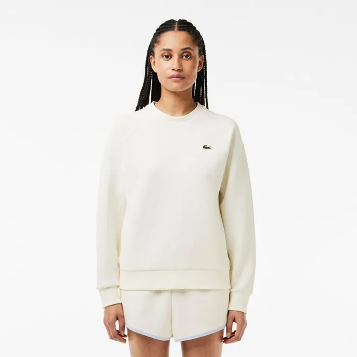 Sweaters and Sweatshirts Women Lacoste Women039s Regular Fit Double Face Piqu Crew Neck Sweatshirt White 70v Sweaters and Sweatshirts Women Lacoste Women039s Regular Fit Double Face Piqu Crew Neck Sweatshirt White 70v