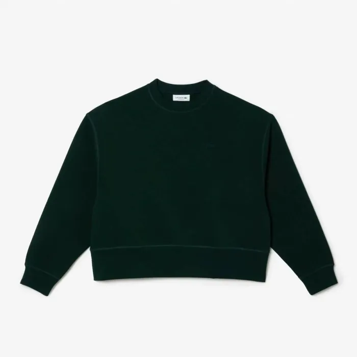 Sweaters and Sweatshirts Women Lacoste Womens Crew Neck Sweatshirt Forest Green Yzp