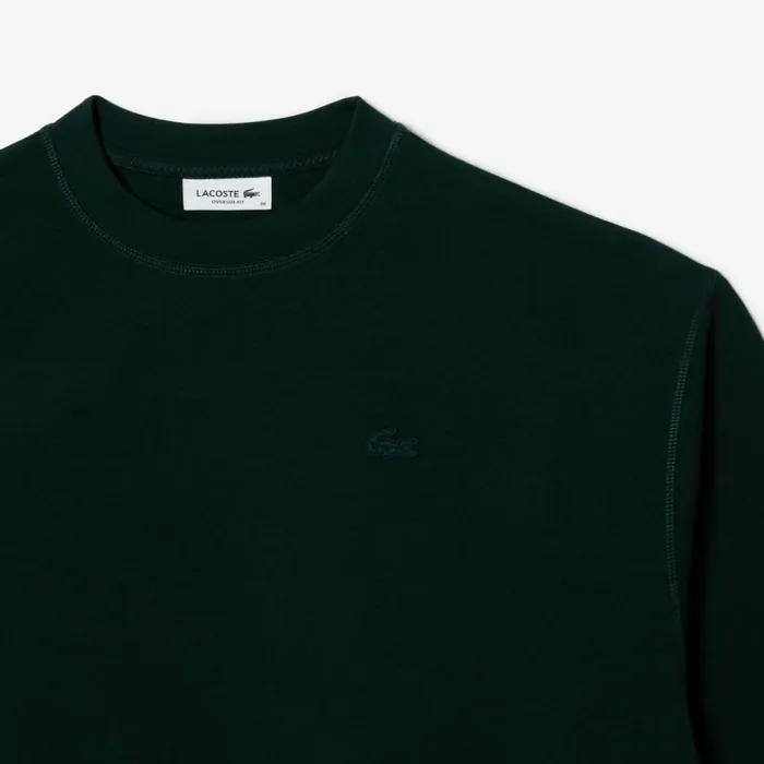 Sweaters and Sweatshirts Women Lacoste Womens Crew Neck Sweatshirt Forest Green Yzp