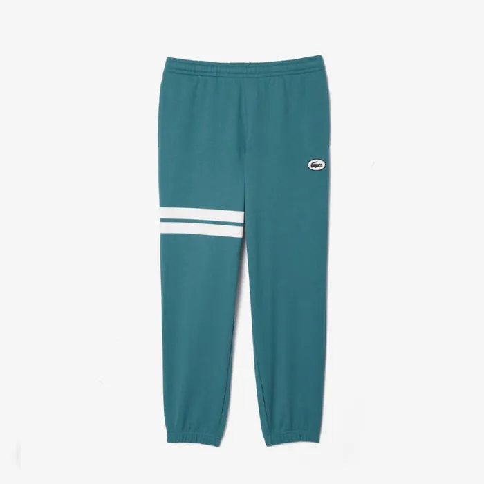 Sweatpants and Trousers Men Lacoste Men039s Bold Stripes Fleece Sweatpants Hydro Blue Iy4