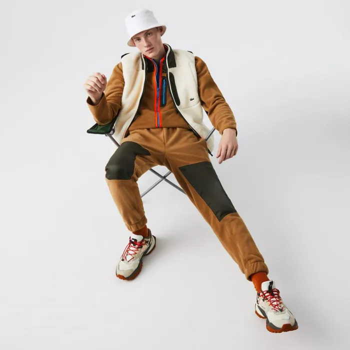 Sweatpants and Trousers Men Lacoste Men039s Colorblock Polar Fleece Sweatpants Brown Khaki Green 89f Sweatpants and Trousers Men Lacoste Men039s Colorblock Polar Fleece Sweatpants Brown Khaki Green 89f