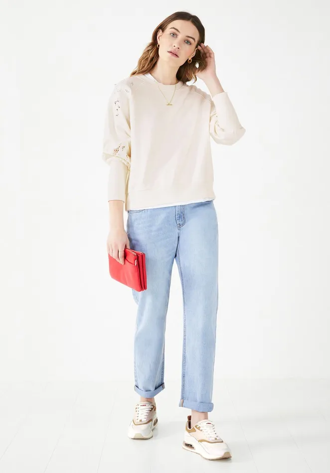Sweatshirts and Hoodies Women Hush Harlow Broderie Sweatshirt Off White