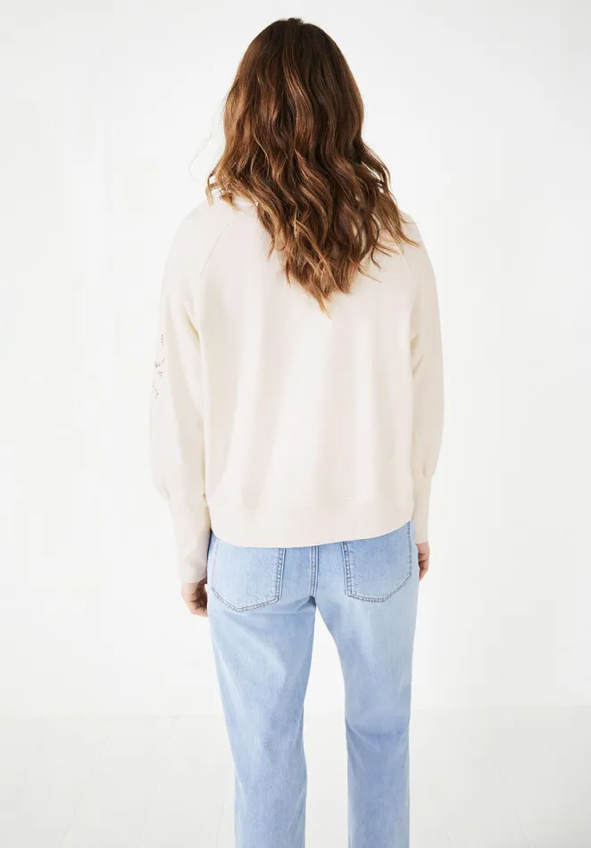 Sweatshirts and Hoodies Women Hush Harlow Broderie Sweatshirt Off White
