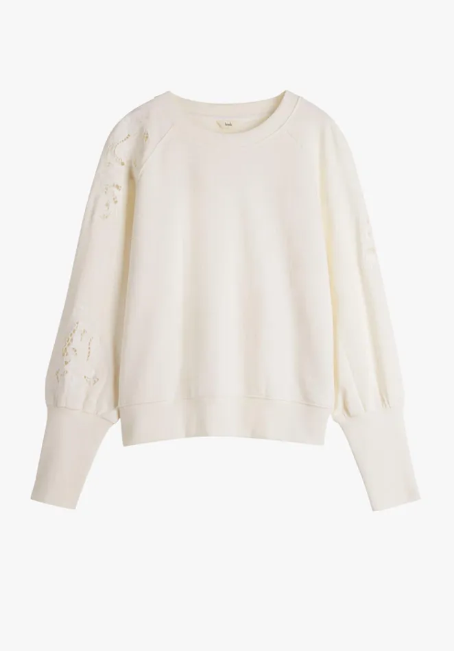 Sweatshirts and Hoodies Women Hush Harlow Broderie Sweatshirt Off White