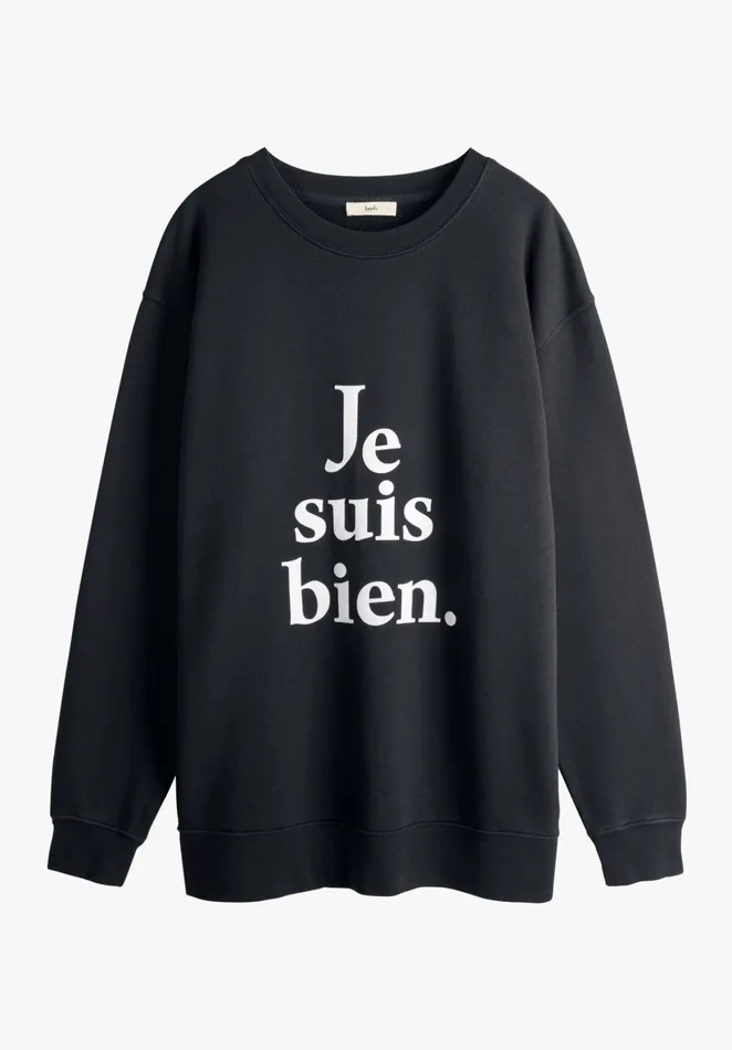 Sweatshirts and Hoodies Women Hush Je Suis Bien Sweatshirt Black