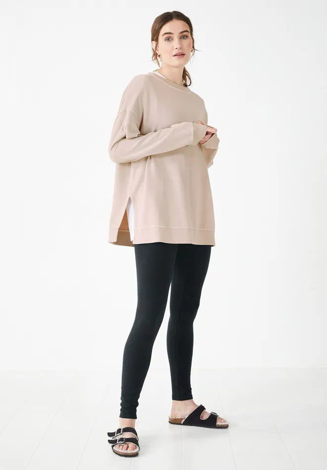 Sweatshirts and Hoodies Women Hush Mia Oversized Sweatshirt Mushroom Grey