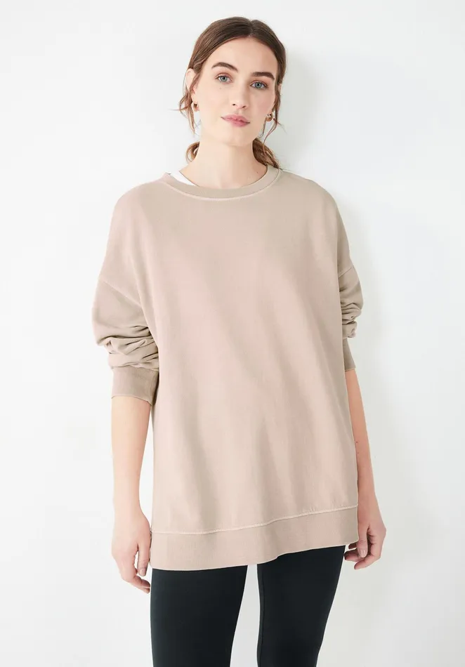 Sweatshirts and Hoodies Women Hush Mia Oversized Sweatshirt Mushroom Grey