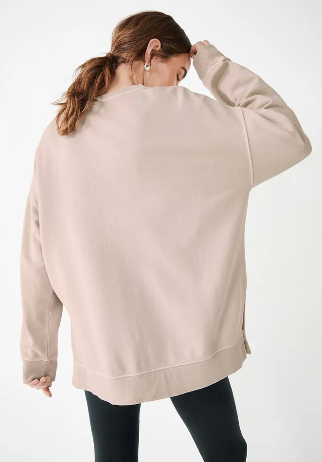 Sweatshirts and Hoodies Women Hush Mia Oversized Sweatshirt Mushroom Grey