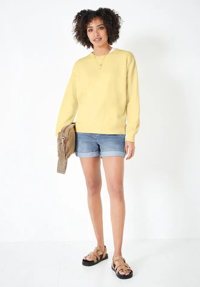 Sweatshirts and Hoodies Women Hush Rosey Relaxed Sweatshirt Pale Yellow