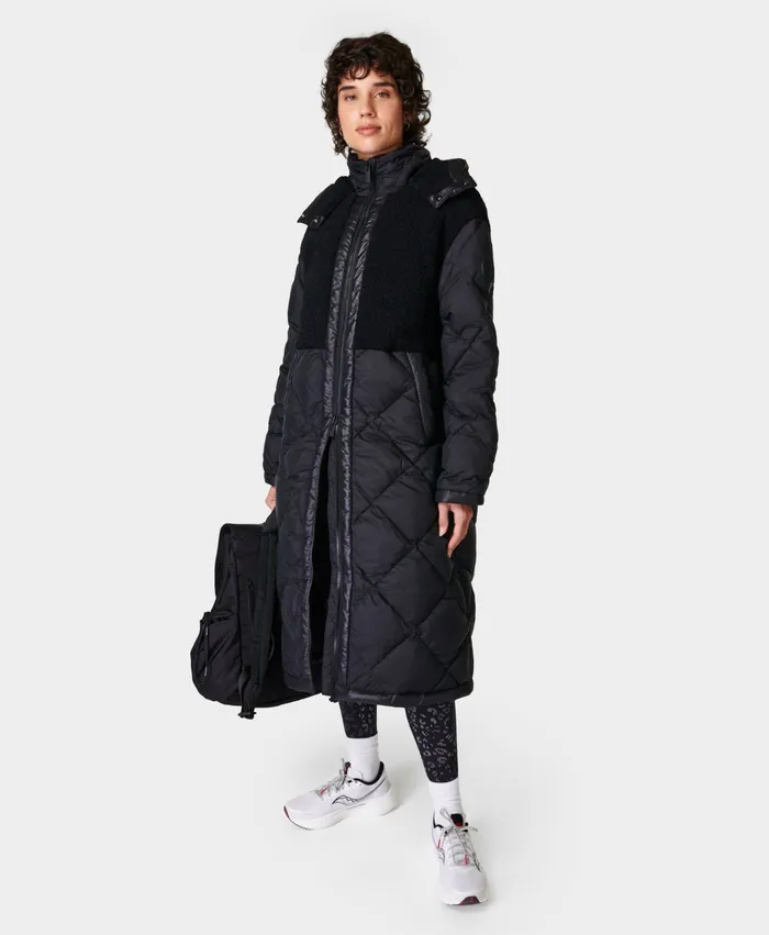 Sweaty Betty Coats and Jackets Women Navigate Longline Coat Black