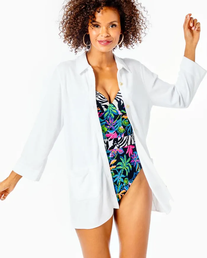 Swim Women Lilly Pulitzer Leola OnePiece Swimsuit Oyster Bay Navy Shroom With A View Swim Women Lilly Pulitzer Leola OnePiece Swimsuit Oyster Bay Navy Shroom With A View
