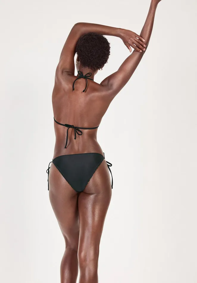 Swimwear Women Hush Tie Side Bikini Bottoms Tigerblack