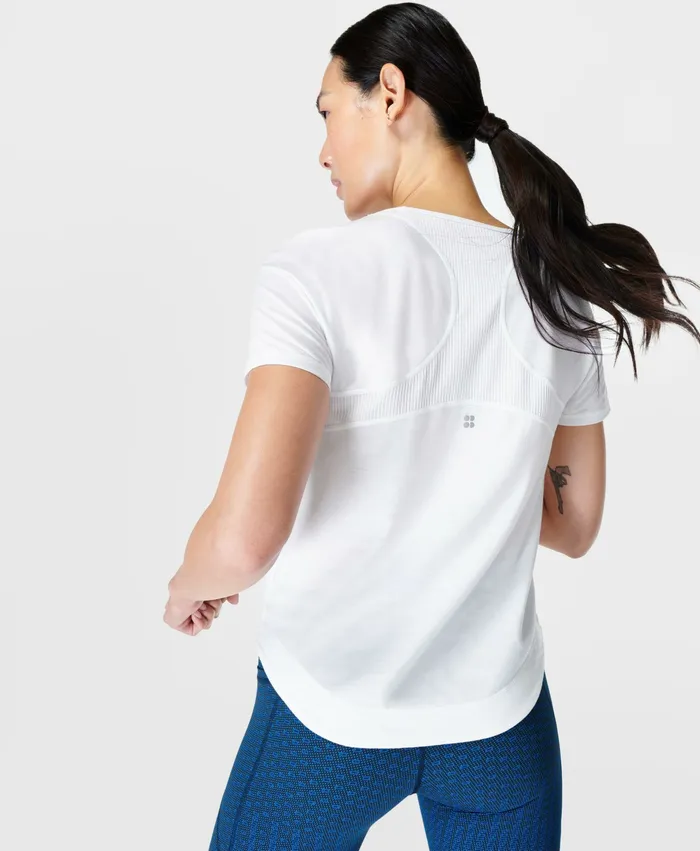 TShirts Breathe Easy Running TShirt White 8211 Sweaty Betty Women
