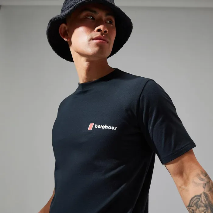 TShirts MenWomen Berghaus Heritage FandB Logo TShirts 8211 Black