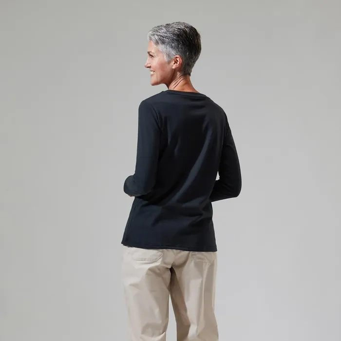 TShirts Women Berghaus Linear Landscape Long Sleeve Tee Black TShirts Women Berghaus Linear Landscape Long Sleeve Tee Black