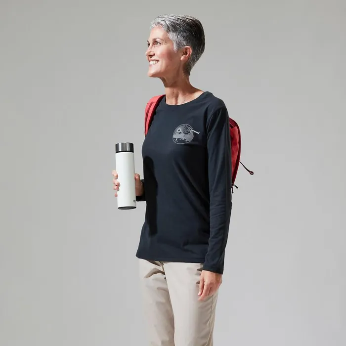 TShirts Women Berghaus Linear Landscape Long Sleeve Tee Black TShirts Women Berghaus Linear Landscape Long Sleeve Tee Black