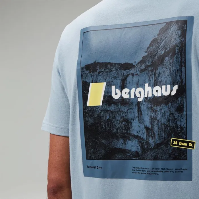 TShirts WomenMen Berghaus Natural Grit Short Sleeve TShirt Blue TShirts WomenMen Berghaus Natural Grit Short Sleeve TShirt Blue