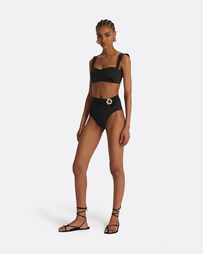 Tabi Black Bikini Bottom Black Women Swimwear Safiyaa