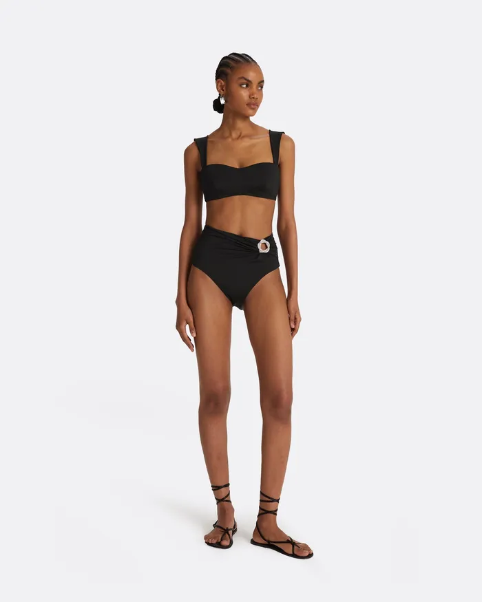 Tabi Black Bikini Bottom Black Women Swimwear Safiyaa