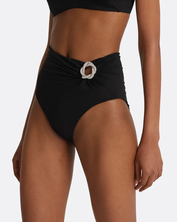 Tabi Black Bikini Bottom Black Women Swimwear Safiyaa