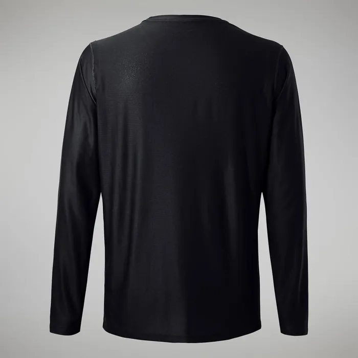Technical Baselayers Men Berghaus 247 Tech Tee Long Sleeve Crew 8211 Black