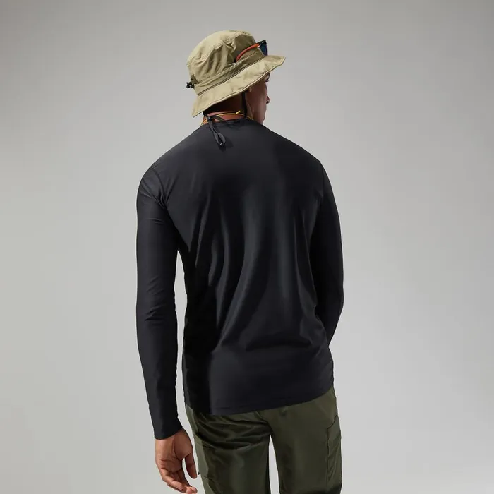Technical Baselayers Men Berghaus 247 Tech Tee Long Sleeve Crew 8211 Black