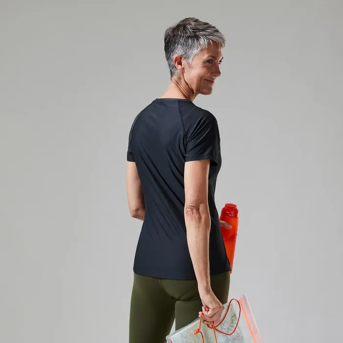Technical Baselayers Women Berghaus 247 Tech Tee Super Stretch Crew 8211 Black