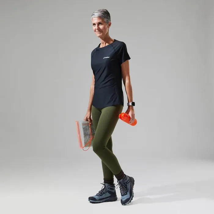 Technical Baselayers Women Berghaus 247 Tech Tee Super Stretch Crew 8211 Black