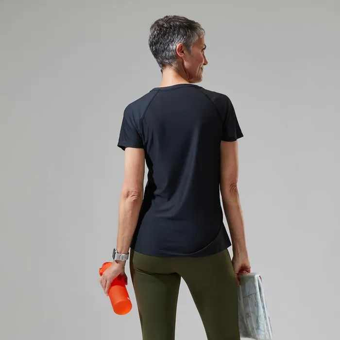 Technical Baselayers Women Berghaus 247 Tech Tee Super Stretch Crew 8211 Black