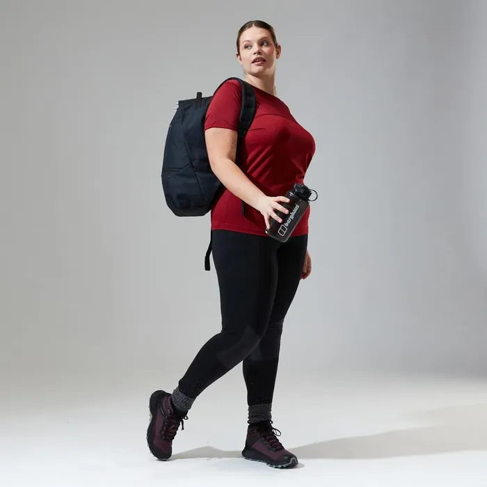 Technical Baselayers Women Berghaus Voyager Tech Tee Super Stretch Crew 8211 Dark Red