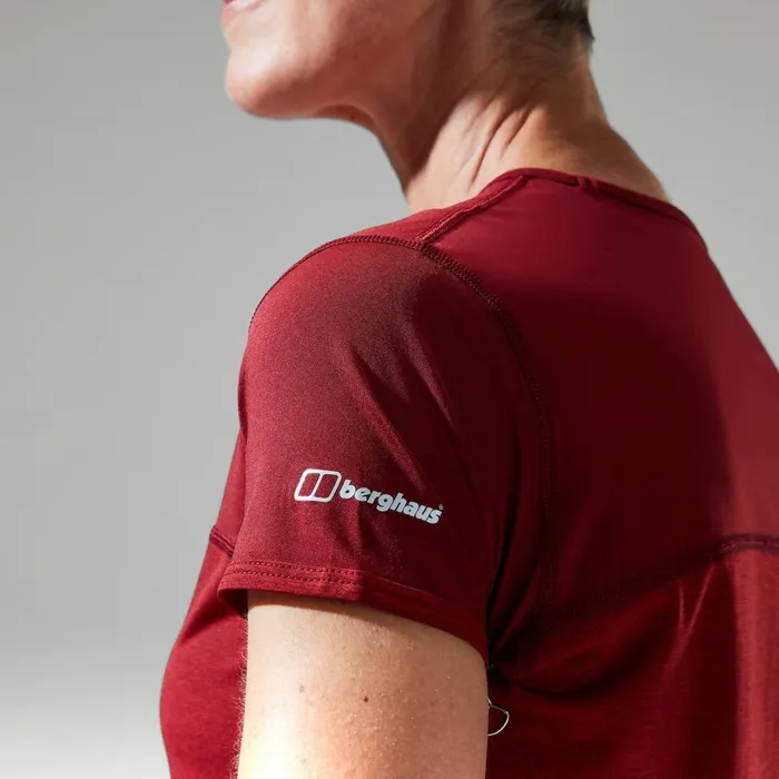 Technical Baselayers Women Berghaus Voyager Tech Tee Super Stretch Crew 8211 Dark Red