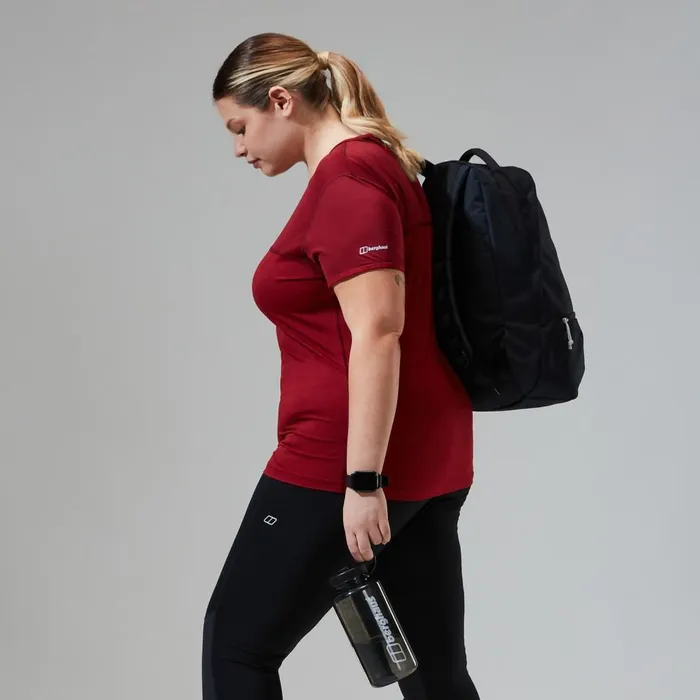 Technical Baselayers Women Berghaus Voyager Tech Tee Super Stretch Crew 8211 Dark Red