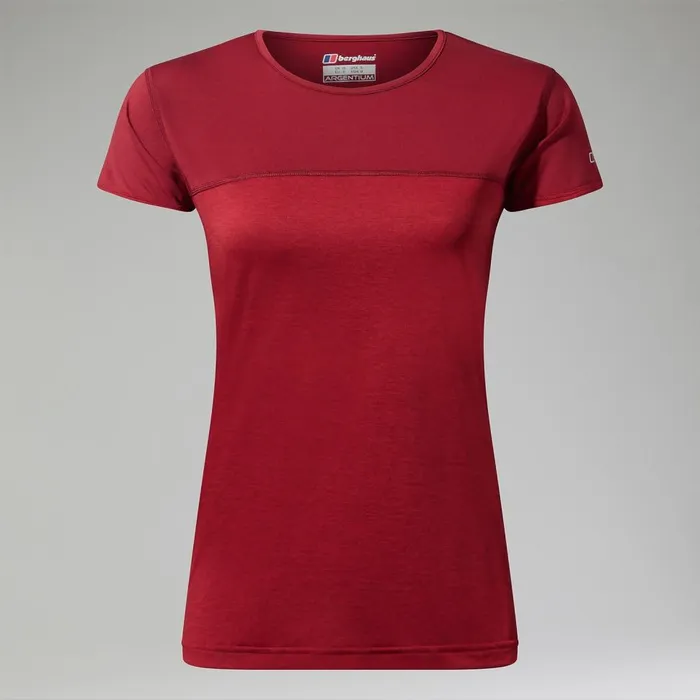 Technical Baselayers Women Berghaus Voyager Tech Tee Super Stretch Crew 8211 Dark Red