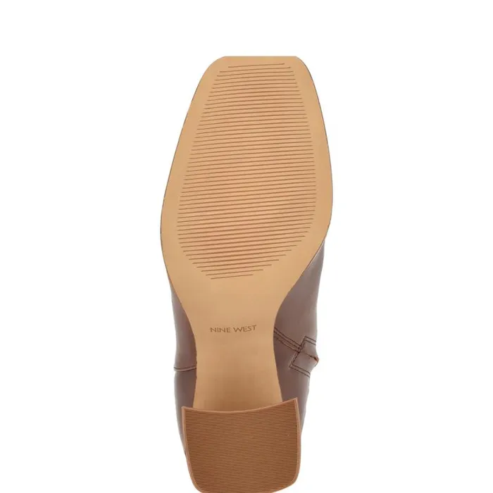 Temas Dress Boots Dark Natural Women Nine West Boots and Booties