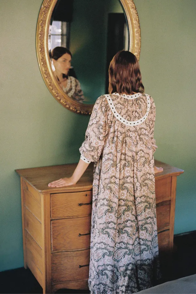 The Arabella Dress Carob Paisley Dresses Christy Dawn Women The Arabella Dress Carob Paisley Dresses Christy Dawn Women